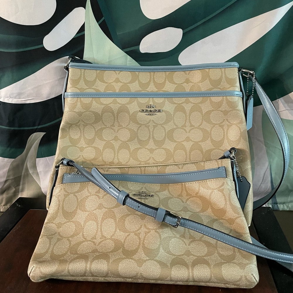 Coach Baby Blue Crossbody Bundle